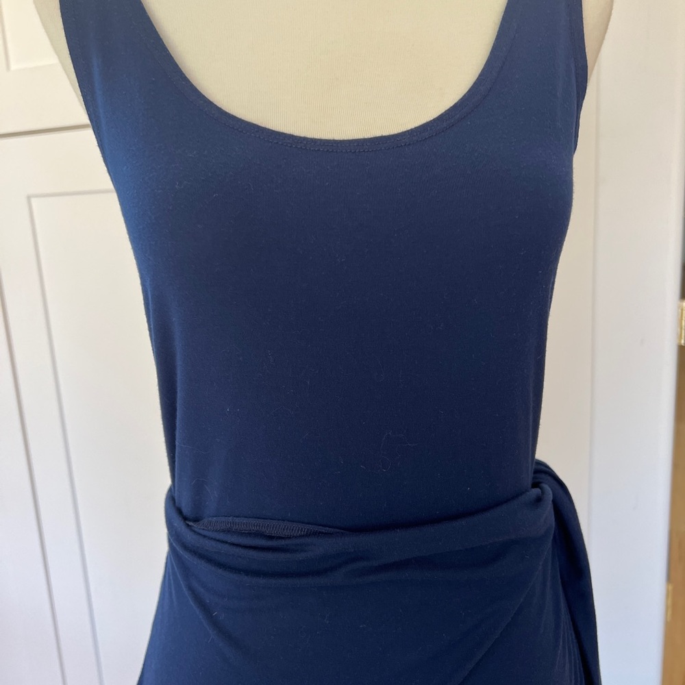Reformation Jeans Kaila Navy Blue Wrap Dress - M